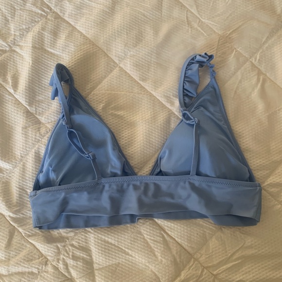 Aerie triangle ruffle bikini top - Picture 2 of 4
